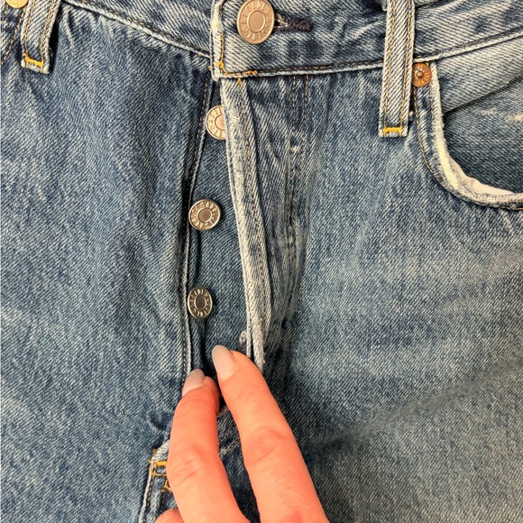 AGOLDE Riley Cropped Slim Straight Jeans - Picture 5 of 6